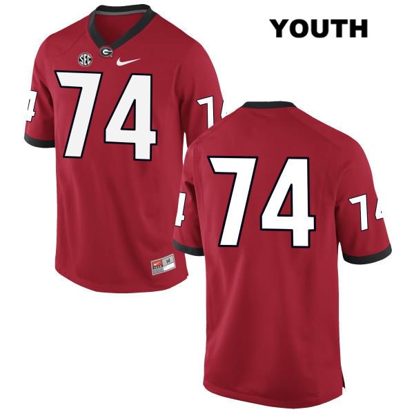 Georgia Bulldogs Youth Ben Cleveland #74 NCAA No Name Authentic Red Nike Stitched College Football Jersey NUN7656EE
